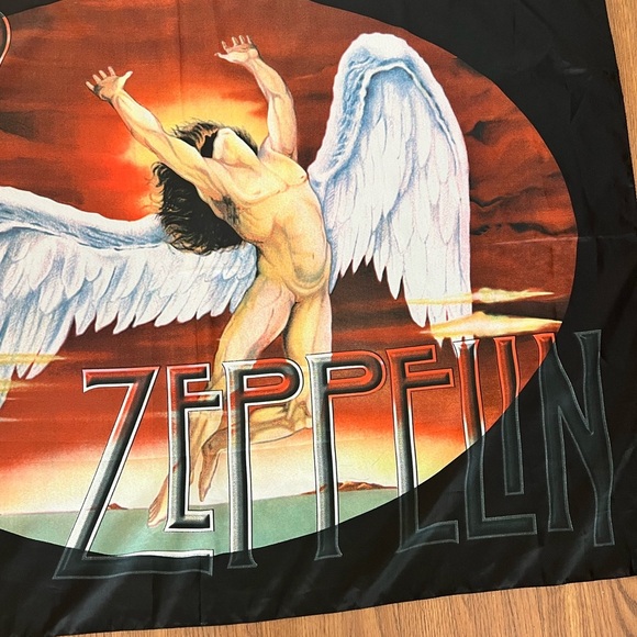 Led Zeppelin Tapestry Decor Rock-N-Roll Wall Hanging Textile Music Memorabilia - Picture 4 of 4